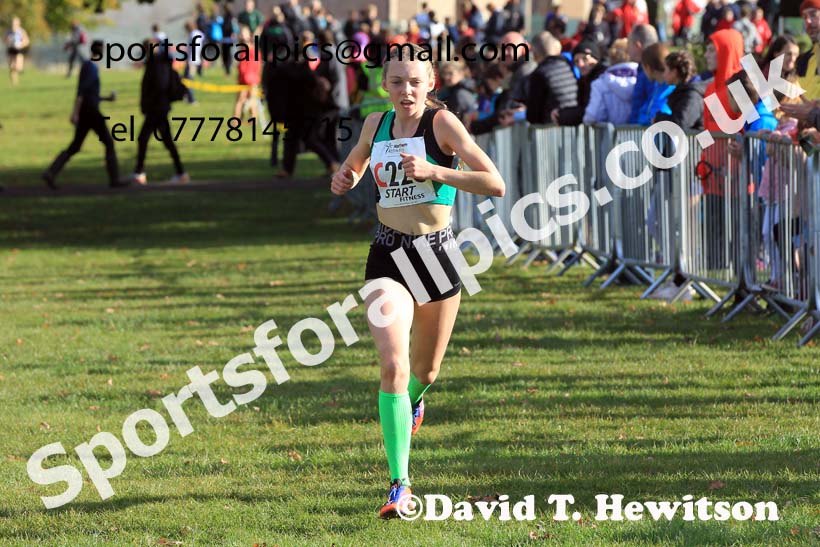 SWomens under-17s 2022 Northern Cross Country Relays, Graves Park, Sheffield. Photo: David T. Hewitson/Sports for All Pics